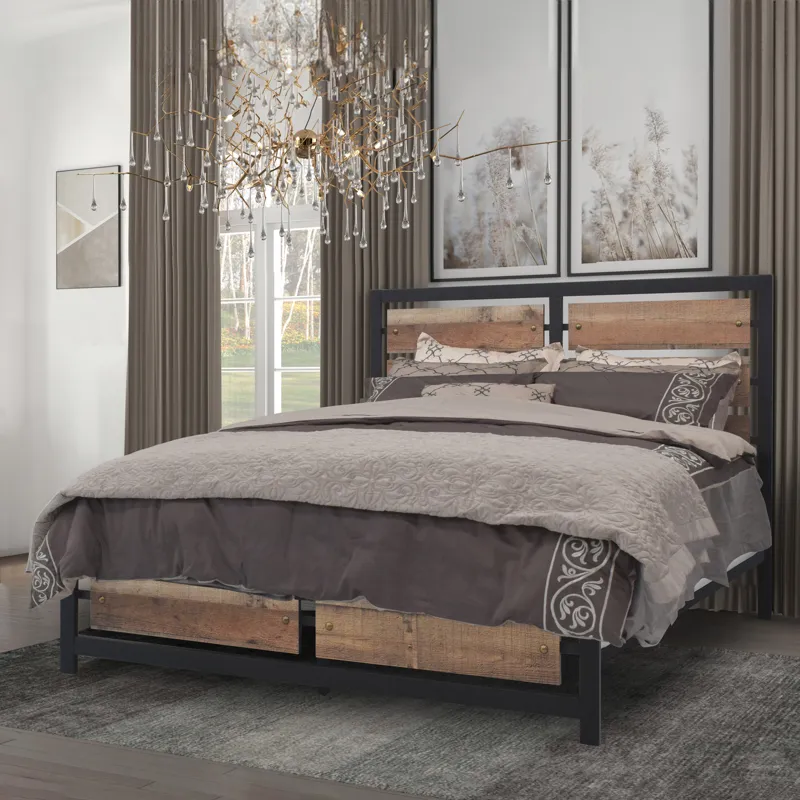 Elk River Headboard, Footboard, & Slats-Rustic - California King
