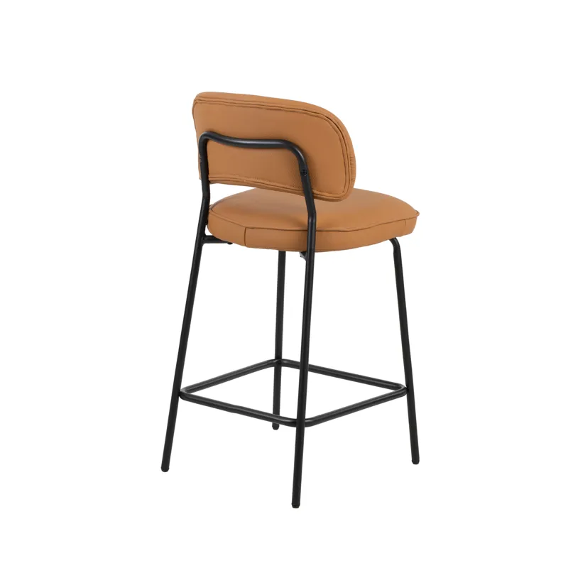 Blythe Orange Vegan Leather Counter Chair(2 Per Carton)