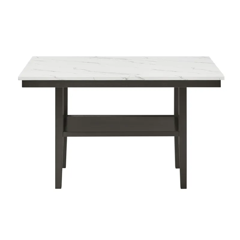 Carissa 60" Rectangle Counter Table W/Storage Shelf