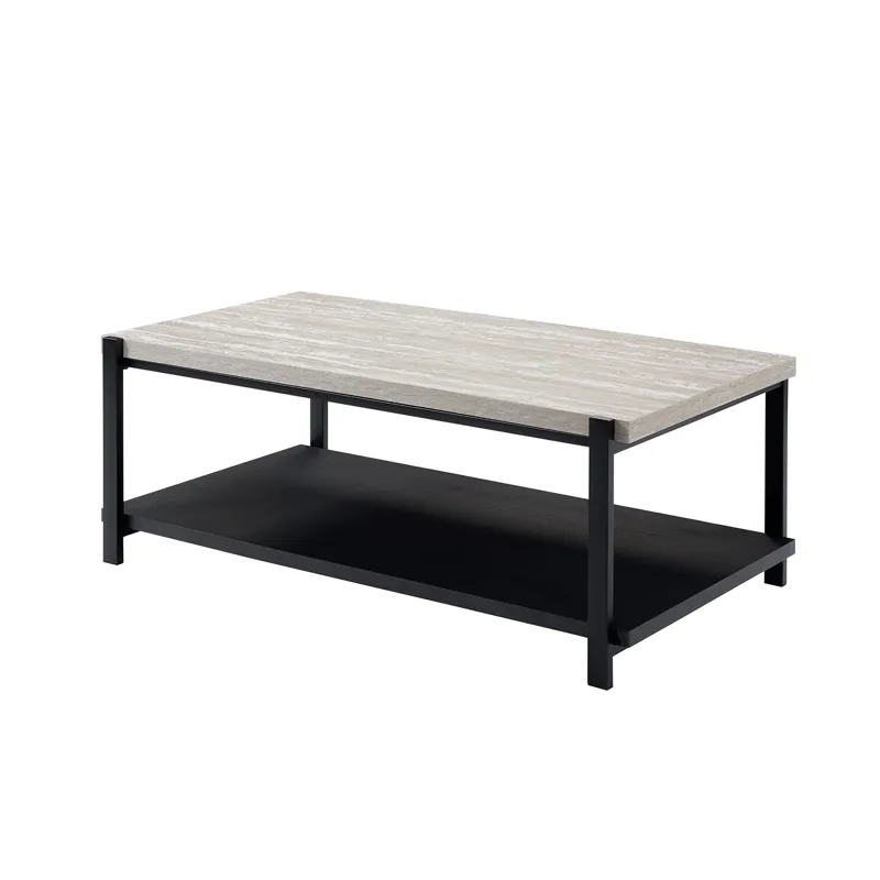 Linea 3 PC Occasional Set 1 Coffee & 2 End Tables-Lt Gray F
