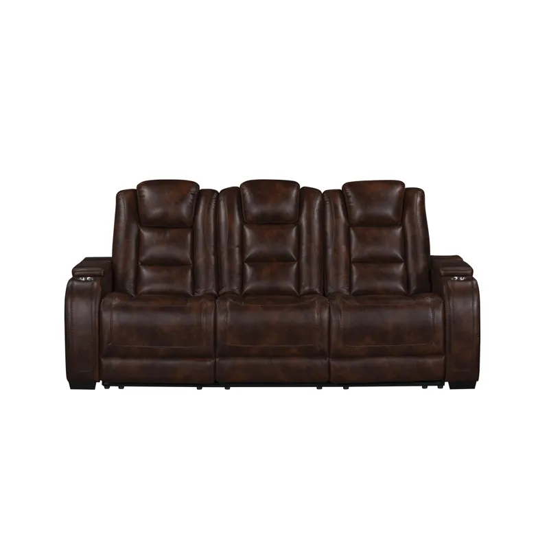 Chester Reclining Sofa-Brown