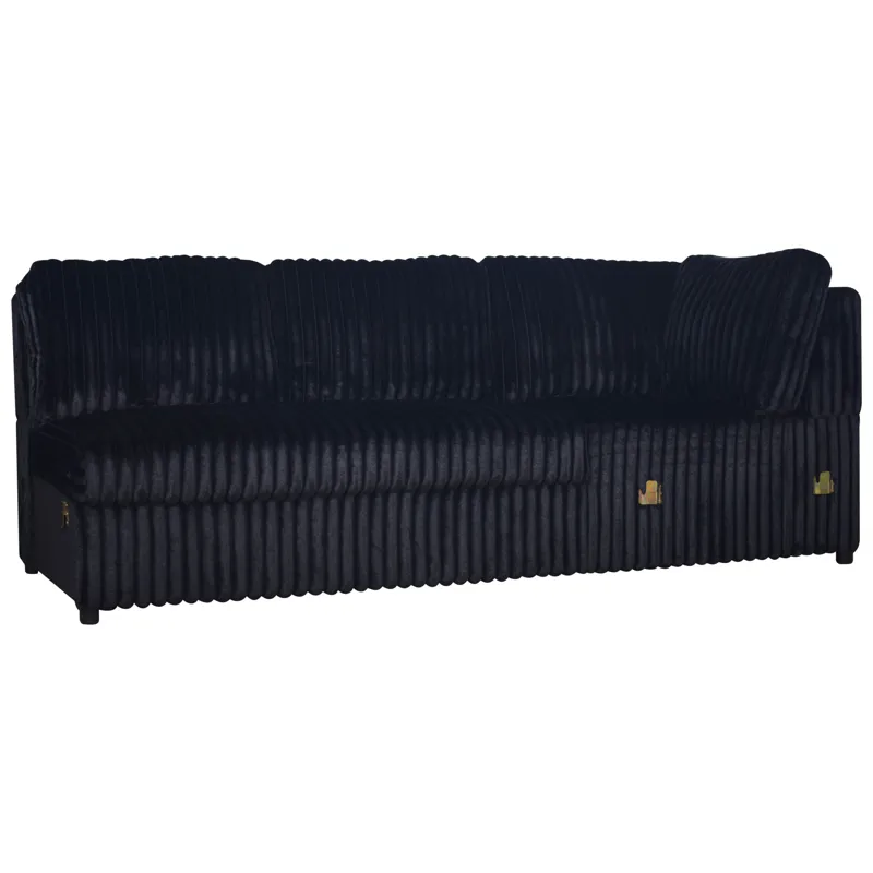 Bliss LAF Loveseat With Corner-Midnight