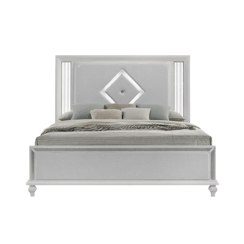 Stardust Footboard & Slats-White - King/California King