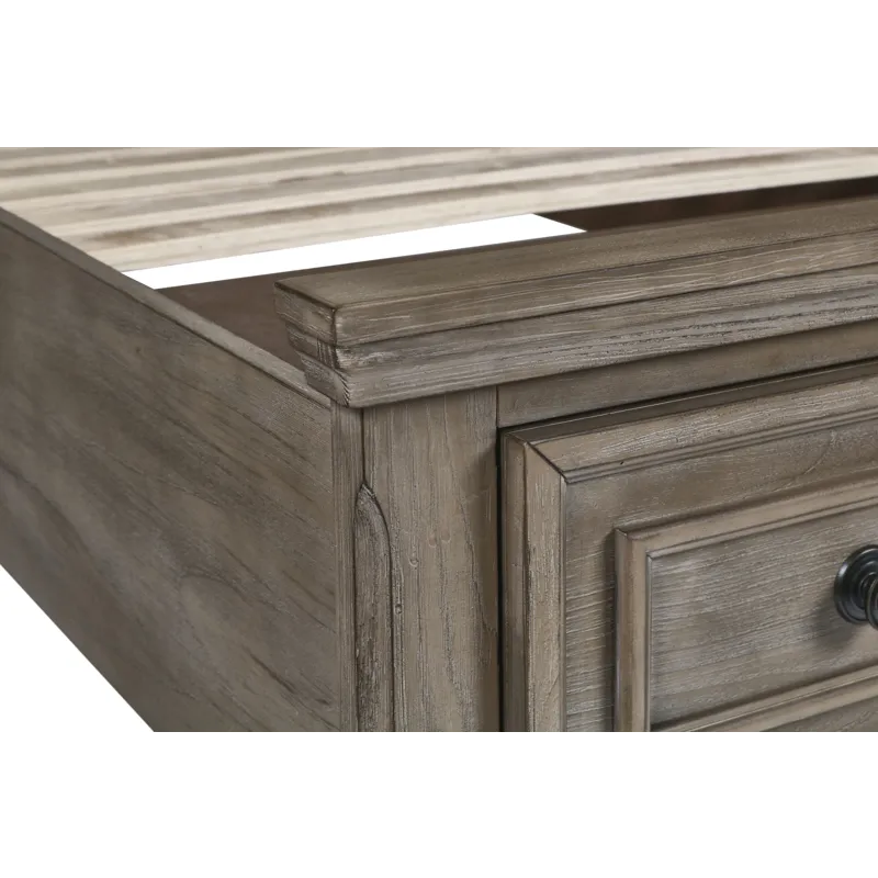 Allegra Storage Footboard & Slats-Pewter - Full