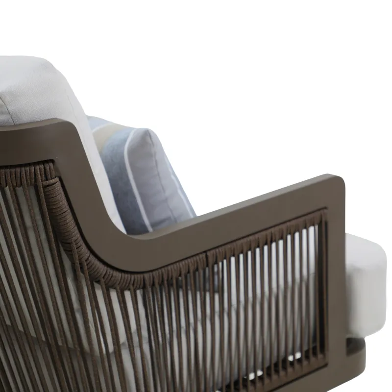 Genova Patio Swivel Club Chair W/Accent Pillow(2 Per Carton)