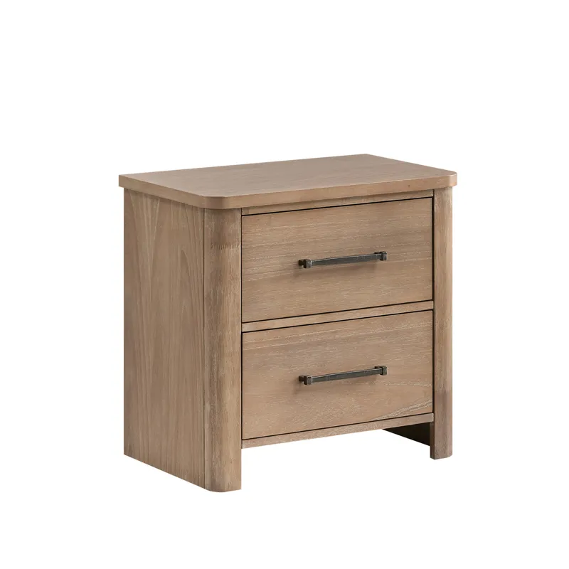 Anika 2 Drawer Nightstand-Natural