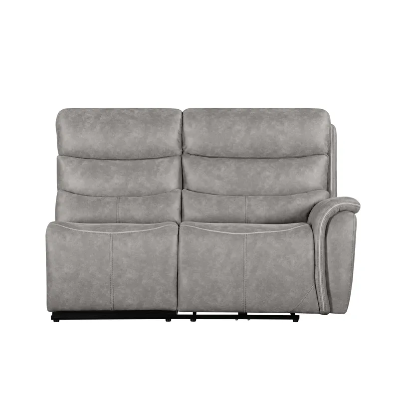 Kamari RAF Loveseat W/One Power Headrest & Footrest-Gray