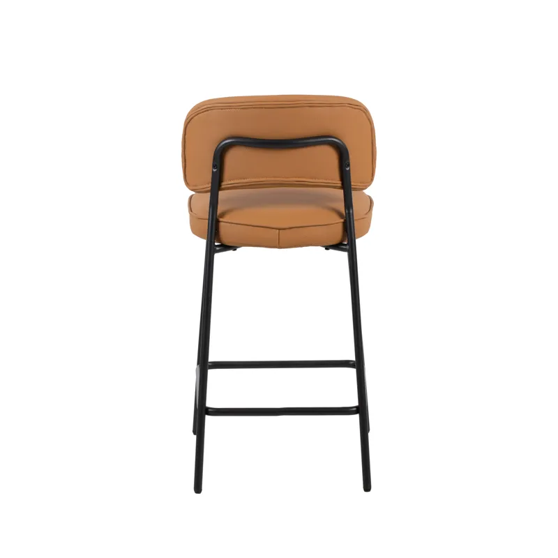 Blythe Orange Vegan Leather Counter Chair(2 Per Carton)