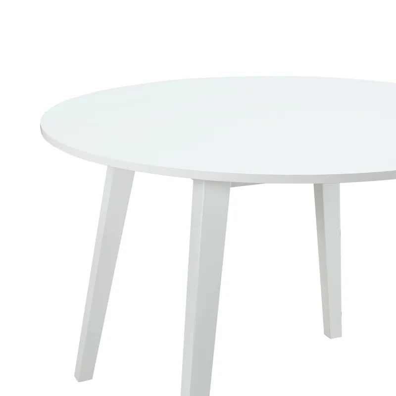 Trellis 5 PC Round Dining Set, Table & 4 Chairs White