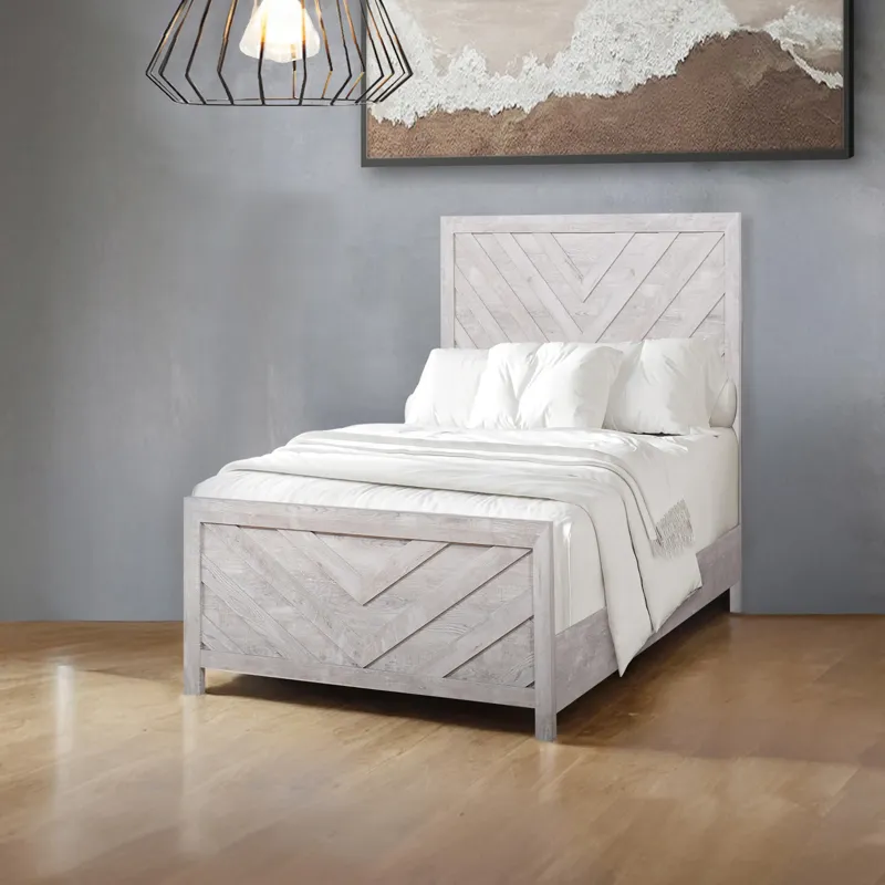 Biscayne Headboard,footboard, & Slats-Driftwood - Twin