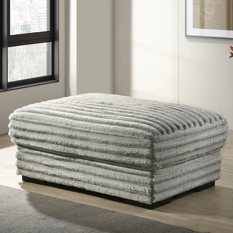 Embrace 41" Ottoman-Gray