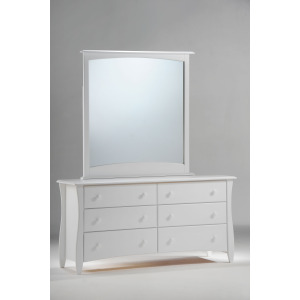 Clove 6 Drawer Dresser - White
