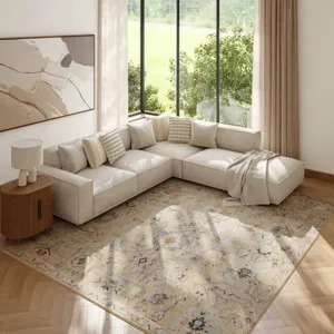 Oushak Home Cream Rug