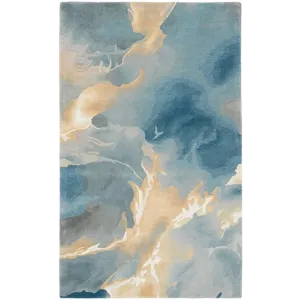Prismatic Blue Multicolor Rug
