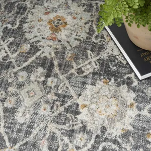Oushak Home Charcoal Rug