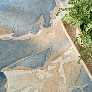 Prismatic Blue Multicolor Rug