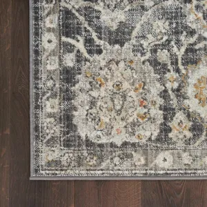 Oushak Home Charcoal Rug