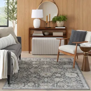 Oushak Home Charcoal Rug