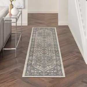 Quarry Ivory Blue Rug