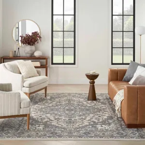 Quarry Ivory Blue Rug