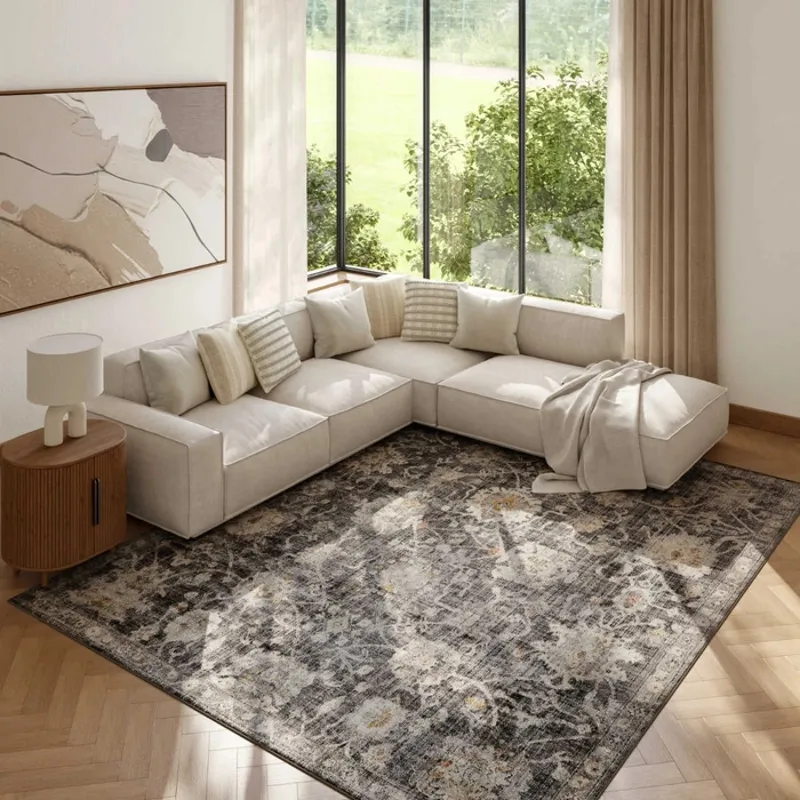 Oushak Home Charcoal Rug