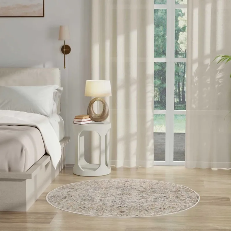 Oushak Home Light Grey Rug
