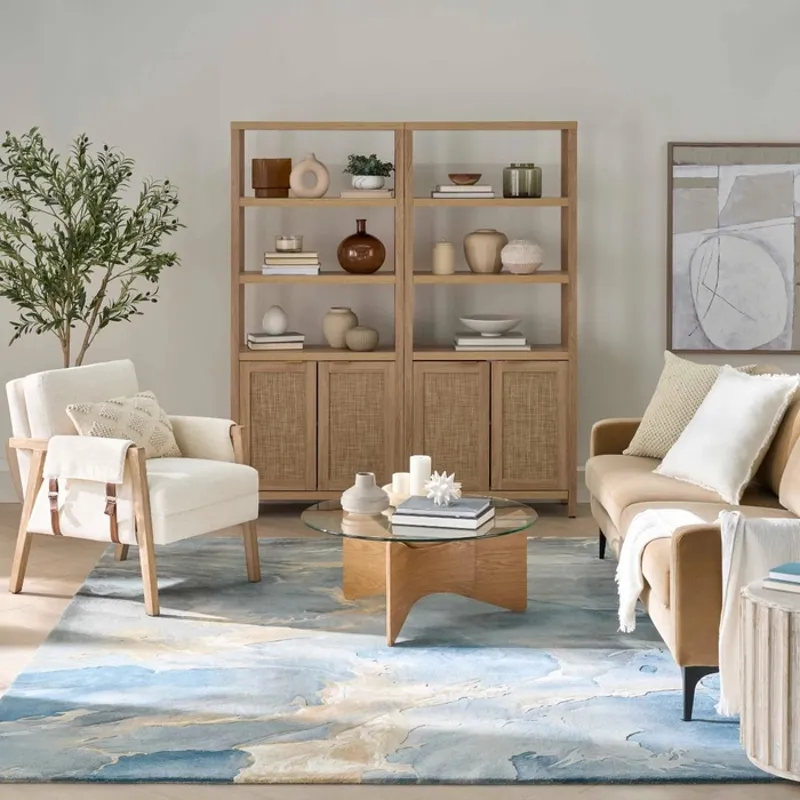 Prismatic Blue Multicolor Rug