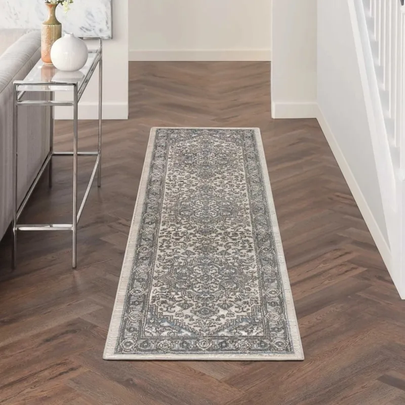 Quarry Ivory Blue Rug
