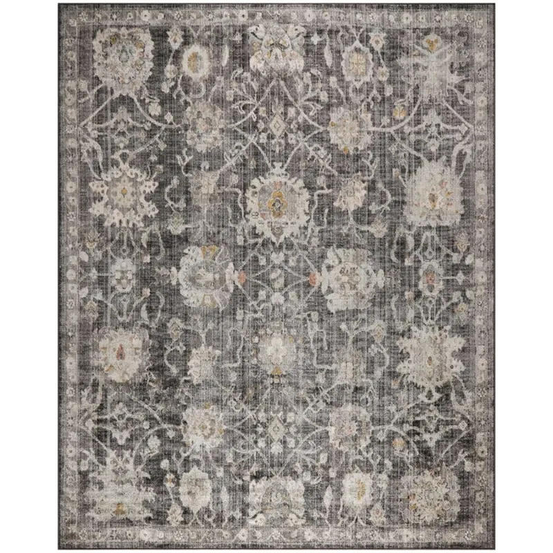 Oushak Home Charcoal Rug