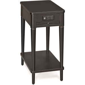Expressions Charging Chairside Table - Black
