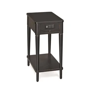 Expressions Charging Chairside Table - Black