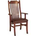 Mission Arm Chair - Leather Seat