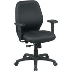 2-to-1 Synchro Tilt Managers Chair with Adjustable PU Padded Arms