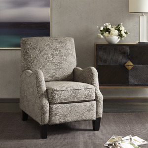 Hoffman Push Back Recliner - Beige Multi