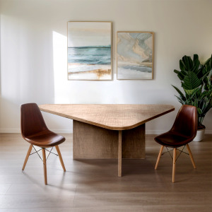 Trey Crossover Kitchen Table - Brown