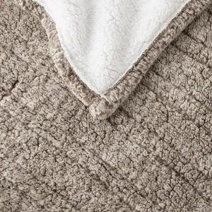 True North by Sleep Philosophy Marbled Sherpa Heated Throw