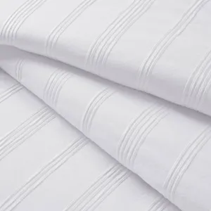 Super Listing Logan Striped Reversible Pintuck Pleated Comforter Set