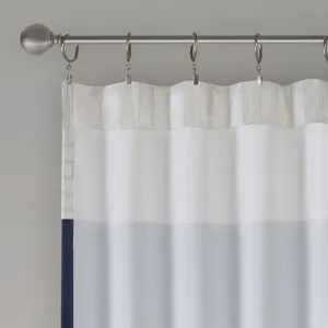 Amherst Polyoni Pintuck Curtain Panel - Navy