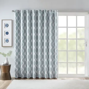 SunSmart Blakesly Printed Ikat Blackout Patio Curtain