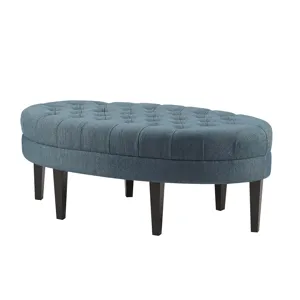 Martin Surfboard Tufted Ottoman - Blue