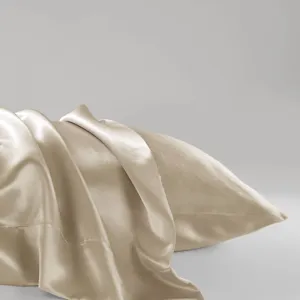 Satin Luxury 2 PC Pillowcases - Champagne