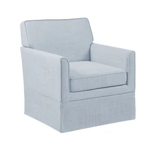 Paula Slipcover Accent Armchair - Light Blue