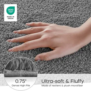 Madison Park Signature Marshmallow Bath Rug Collection