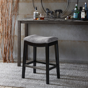 Belfast Saddle Counter Stool - Grey