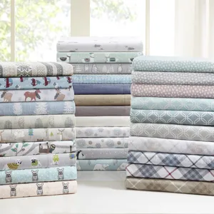 True North by Sleep Philosophy Cozy Cotton Flannel Printed Sheet Set