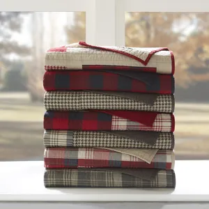 Woolrich Winter Plains Quilted Throw - Taupe
