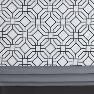 510 Design Donnell Embroidered and Pieced Shower Curtain