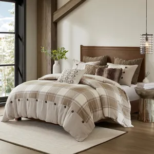 Urban Queen Cabin Cotton Jacquard Comforter Set - Neutral