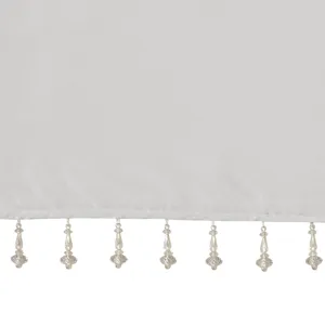 Madison Park Emilia Lightweight Faux Silk Valance With Beads