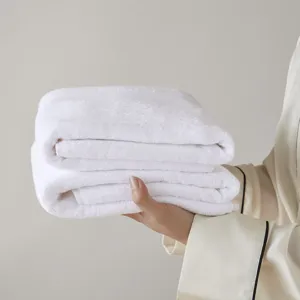500GSM Plush Towel Set - White